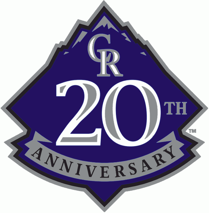Colorado Rockies 2013 Anniversary Logo fabric transfer
